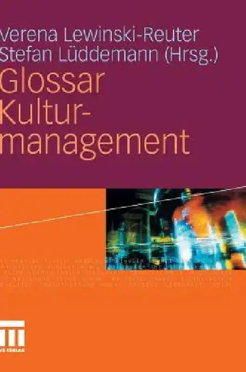 Cover of Glossar Kulturmanagement