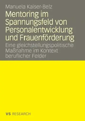 Cover of Mentoring Im Spannungsfeld Von Personalentwicklung Und Frauenförderung