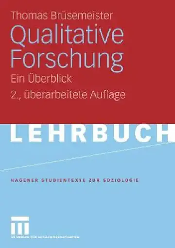 Cover of Qualitative Forschung