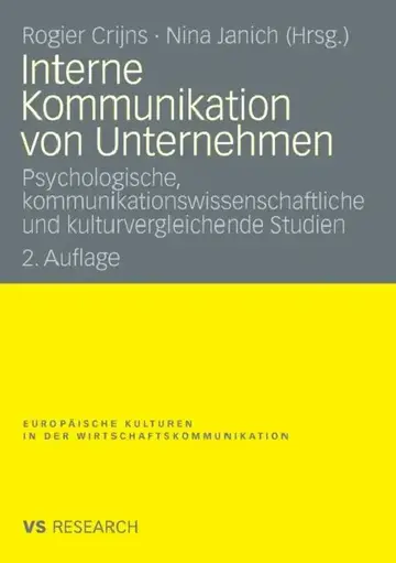 Cover of Interne Kommunikation Von Unternehmen