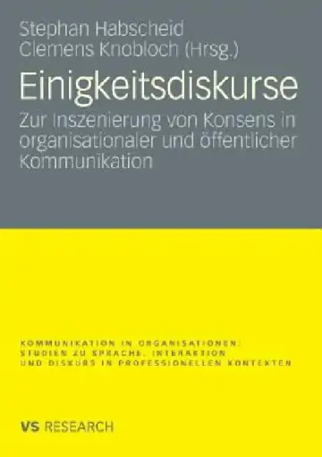 Cover of Einigkeitsdiskurse