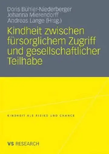 Cover of Kindheit Zwischen Fürsorglichem Zugriff Und Gesellschaftlicher Teilhabe