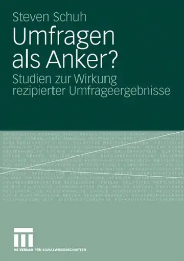 Cover of Umfragen ALS Anker?