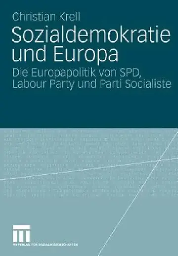 Cover of Sozialdemokratie Und Europa