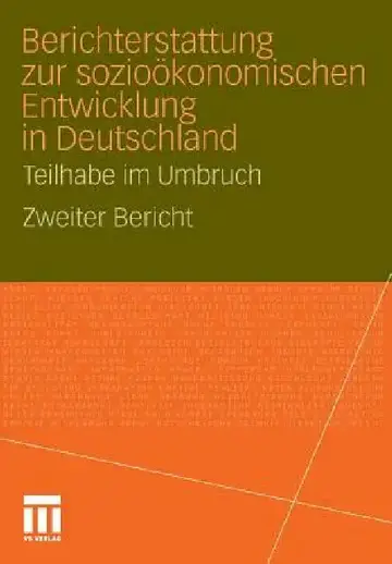 Cover of Berichterstattung Zur Sozio-Ökonomischen Entwicklung in Deutschland - Teilhabe Im Umbruch