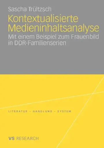 Cover of Kontextualisierte Medieninhaltsanalyse