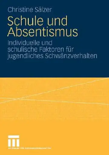 Cover of Schule Und Absentismus