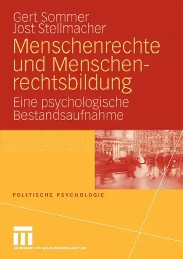 Cover of Menschenrechte Und Menschenrechtsbildung