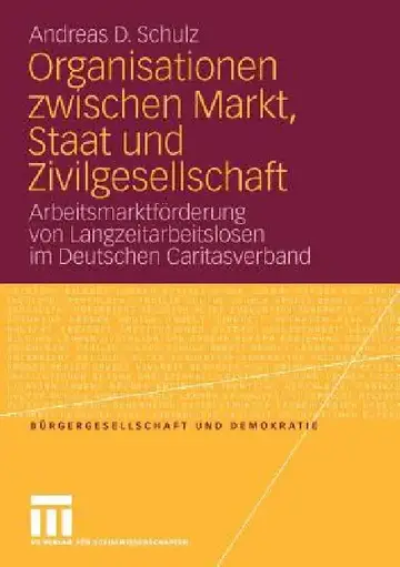 Cover of Organisationen Zwischen Markt, Staat Und Zivilgesellschaft