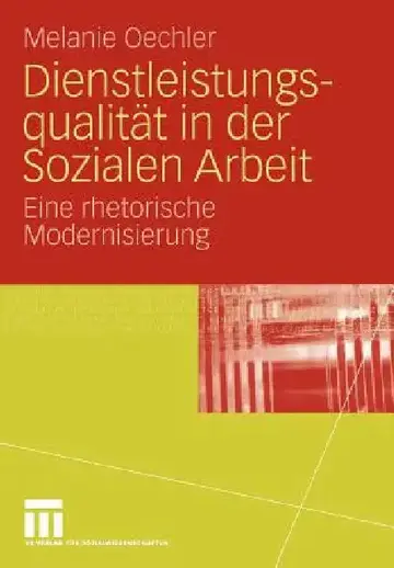 Cover of Dienstleistungsqualität in Der Sozialen Arbeit