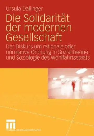 Cover of Die Solidarität Der Modernen Gesellschaft
