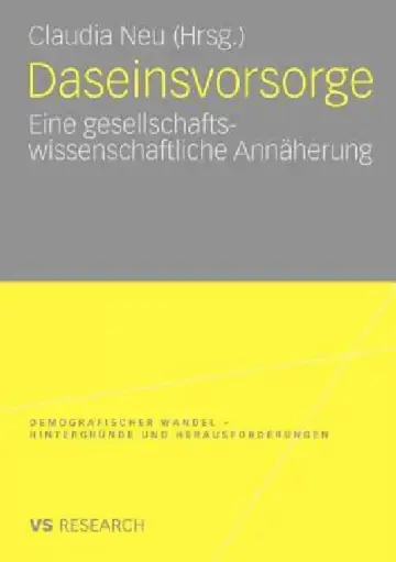 Cover of Daseinsvorsorge