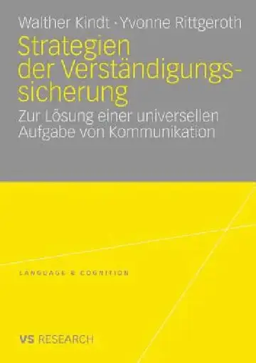 Cover of Strategien Der Verständigungssicherung