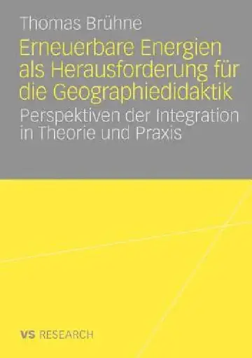 Cover of Erneuerbare Energien ALS Herausforderung Für Die Geographiedidaktik