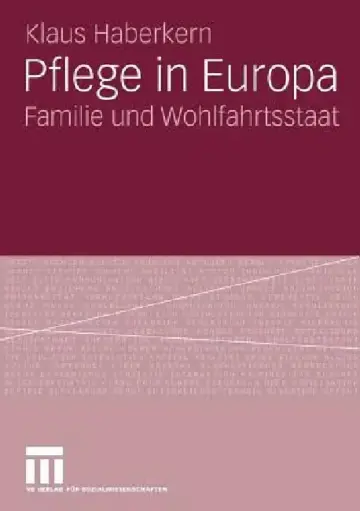 Cover of Pflege in Europa