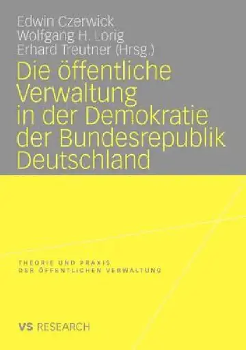 Cover of Die Öffentliche Verwaltung in Der Demokratie Der Bundesrepublik Deutschland