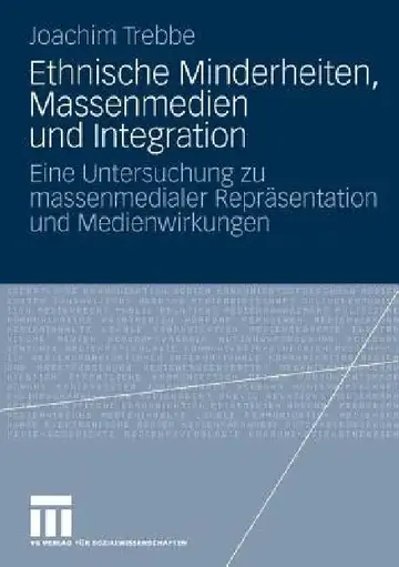 Cover of Ethnische Minderheiten, Massenmedien Und Integration