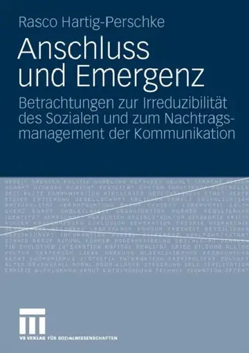 Cover of Anschluss Und Emergenz