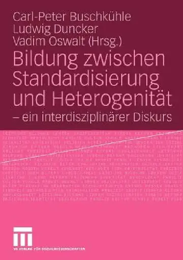 Cover of Bildung Zwischen Standardisierung Und Heterogenität