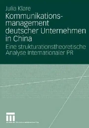 Cover of Kommunikationsmanagement Deutscher Unternehmen in China