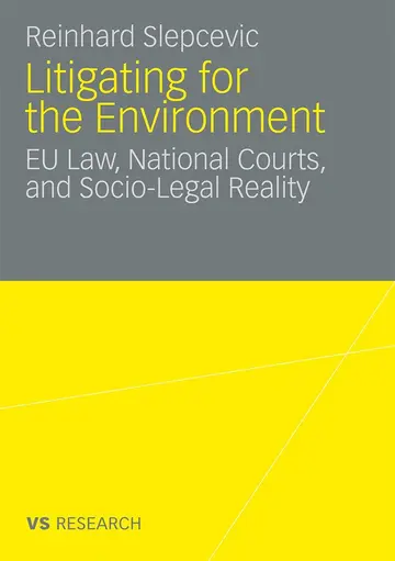 Cover of Litigating for the Environment