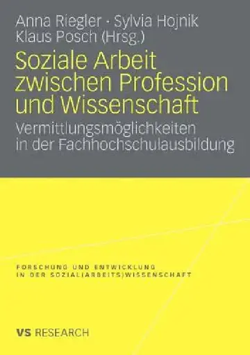 Cover of Soziale Arbeit Zwischen Profession Und Wissenschaft
