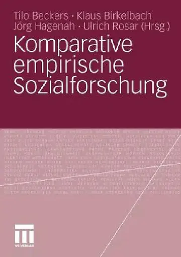 Cover of Komparative Empirische Sozialforschung