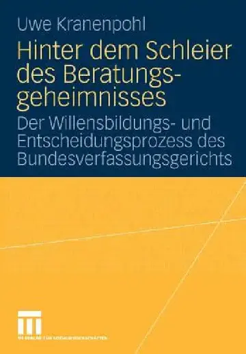 Cover of Hinter Dem Schleier Des Beratungsgeheimnisses