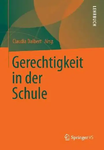Cover of Gerechtigkeit in Der Schule