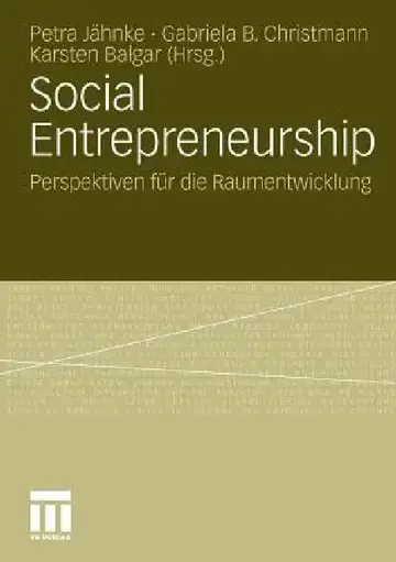 Cover of Social Entrepreneurship