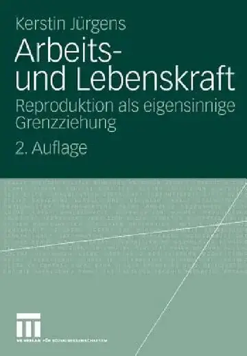 Cover of Arbeits- Und Lebenskraft