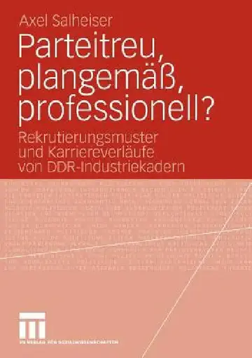 Cover of Parteitreu, Plangemäß, Professionell?