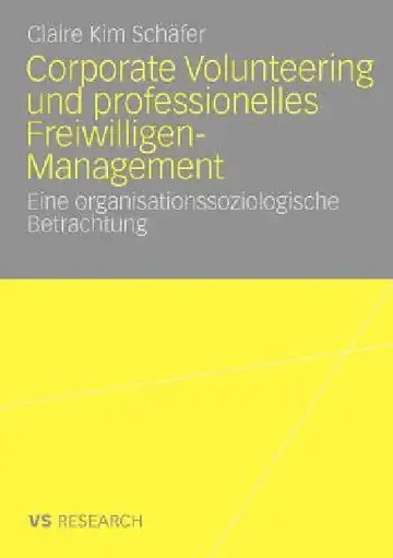 Cover of Corporate Volunteering Und Professionelles Freiwilligen-Management
