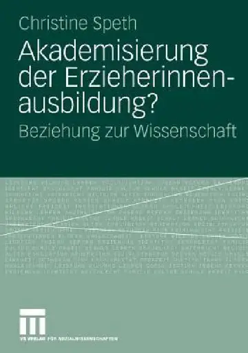 Cover of Akademisierung Der Erzieherinnenausbildung?