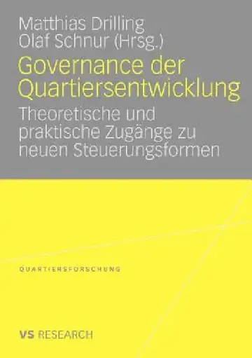 Cover of Governance Der Quartiersentwicklung