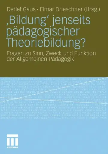 Cover of 'Bildung' Jenseits Pädagogischer Theoriebildung?