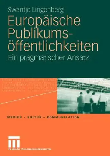 Cover of Europäische Publikumsöffentlichkeiten