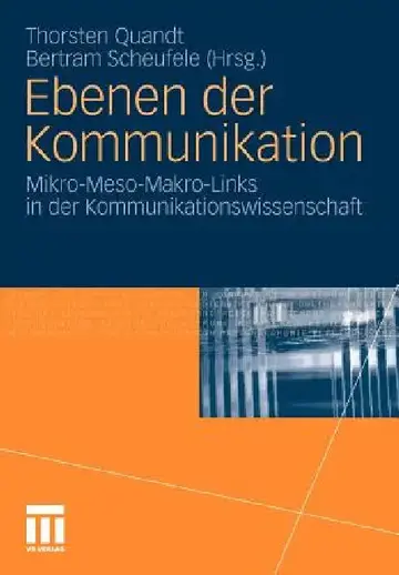 Cover of Ebenen Der Kommunikation