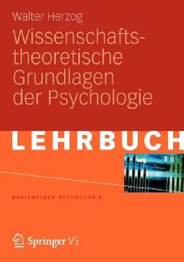 Cover of Wissenschaftstheoretische Grundlagen Der Psychologie