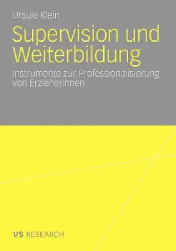 Cover of Supervision Und Weiterbildung