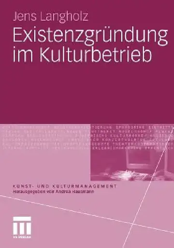 Cover of Existenzgründung Im Kulturbetrieb