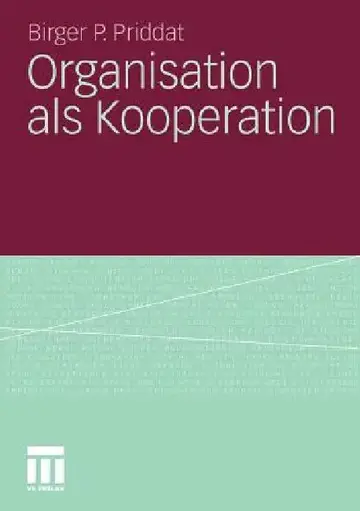 Cover of Organisation ALS Kooperation