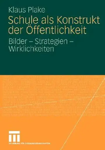 Cover of Schule ALS Konstrukt Der Öffentlichkeit