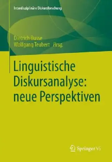 Cover of Linguistische Diskursanalyse