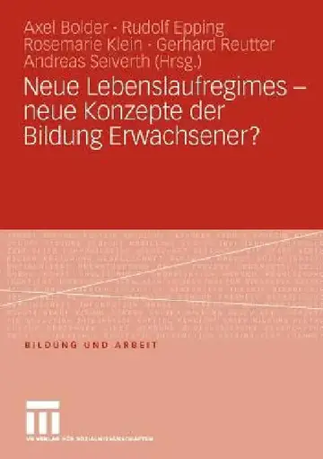 Cover of Neue Lebenslaufregimes - Neue Konzepte Der Bildung Erwachsener?