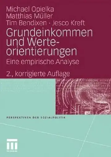 Cover of Grundeinkommen Und Werteorientierungen