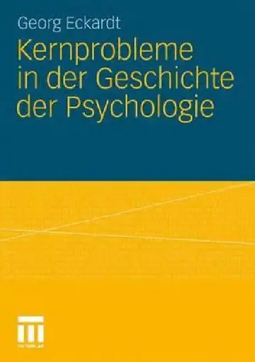 Cover of Kernprobleme in Der Geschichte Der Psychologie