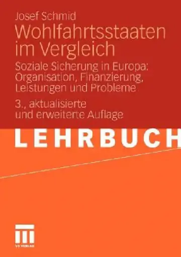 Cover of Wohlfahrtsstaaten Im Vergleich