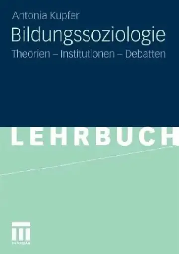 Cover of Bildungssoziologie