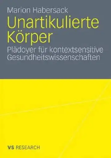 Cover of Unartikulierte Körper